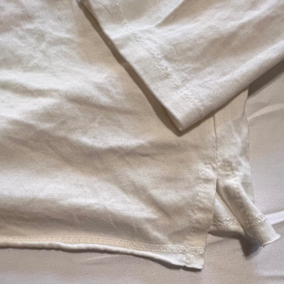 Aerosmith Large Long Sleeve Shirt Womens Cream Excellent 1976 Rocks Tour Graphic - Picture 10 of 10